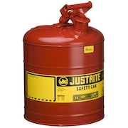 JUSTRITE SAFETY CAN 5 GAL. RED TYPE 1 JT7150100